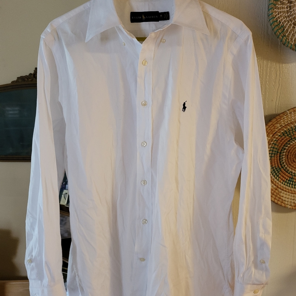 White Ralph Lauren Polo Dress Shirt